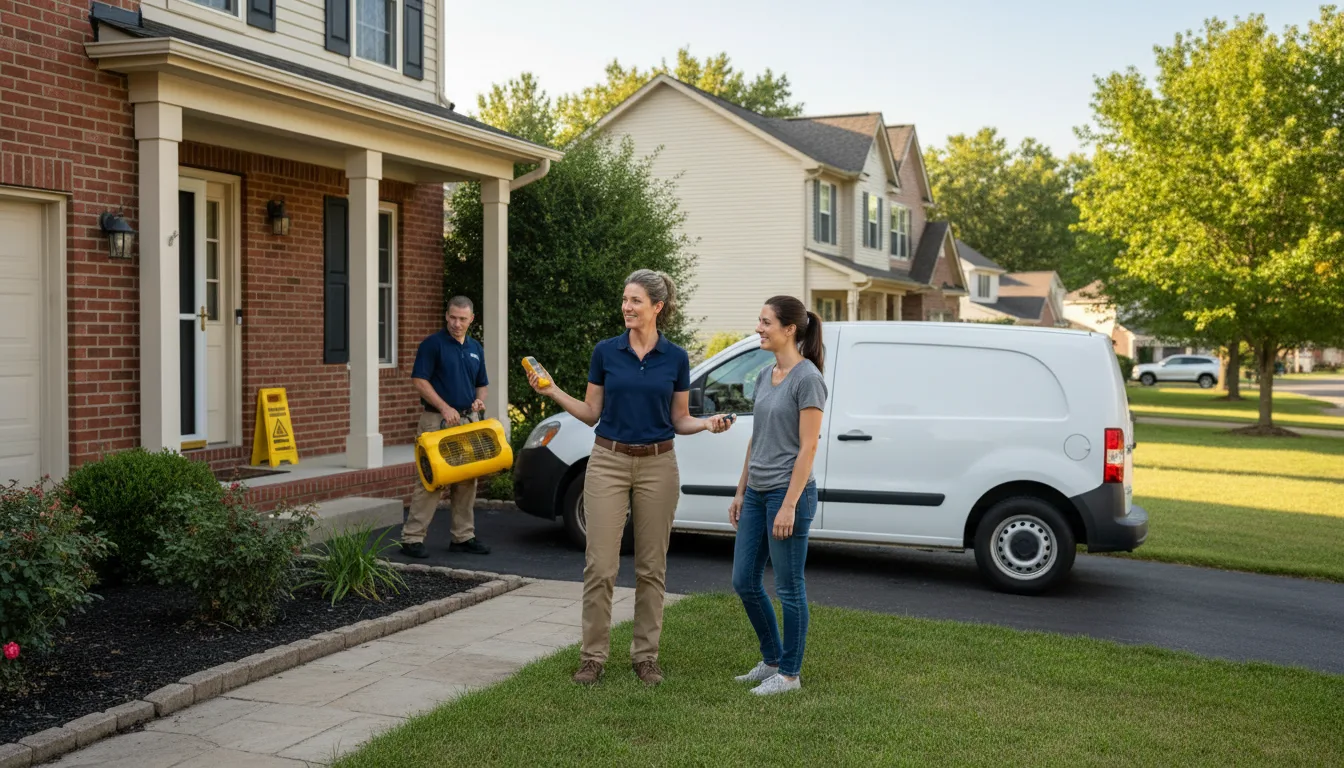 Residential water damage restoration in Bryn Athyn, PA